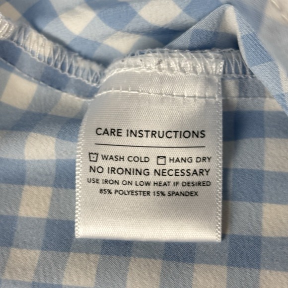 Mizzen + Main Mens Shirt M Trim Fit Leeward Blue Label Stretch Medium - Picture 7 of 7